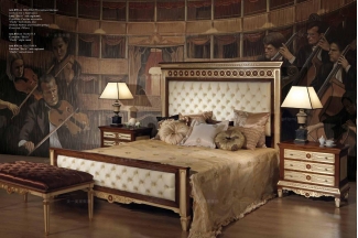 Minotti Luigi&Benigno歐式實木雕花布藝軟床臥室系列